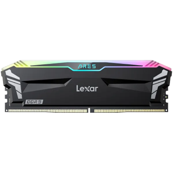 Lexar Ares DDR5 (2X16GB) 7200 CL34 1.4V Memory with heatsink and RGB lighting,Dual pack, Black Color Slika 1
