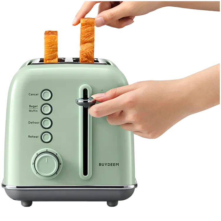 BUYDEEM 2 Slice Toaster, model DT620E, color Cozy Greenish, EU Slika 2