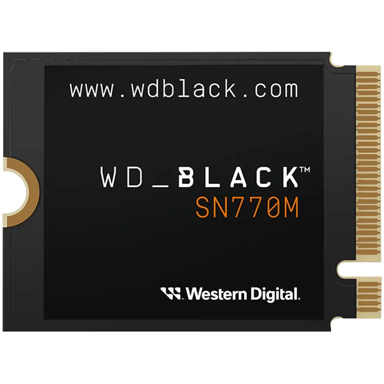 SSD WD Black SN770M 2TB M.2 2230 PCIe Gen4 x4 NVMe, Read/Write: 5150/4850 MBps, IOPS 650K/800K, TBW: 1200 Slika 1