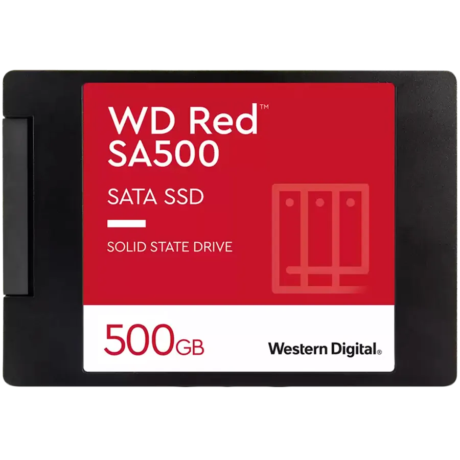 WD SSD Red 500GB 2.5 SATA 6Gb/s, Read/Write: 560 / 530 MB/s, Random Read/Write IOPS 95K/85K, TBW 350 Slika 1