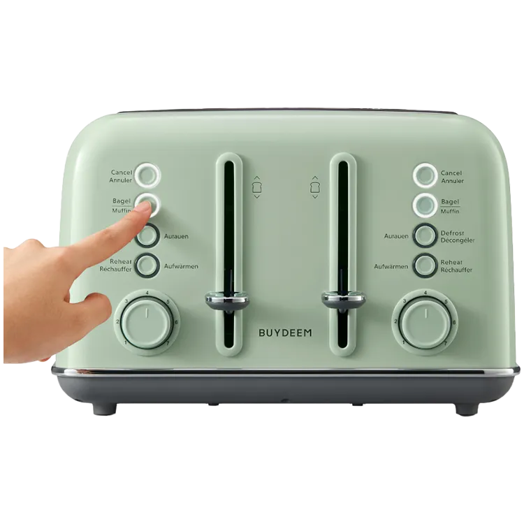 BUYDEEM 4 Slice Toaster, model DT640E, color Cozy Greenish, EU Slika 6