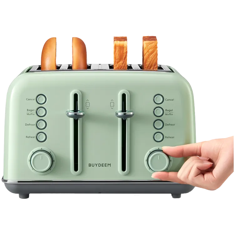 BUYDEEM 4 Slice Toaster, model DT640E, color Cozy Greenish, EU Slika 8