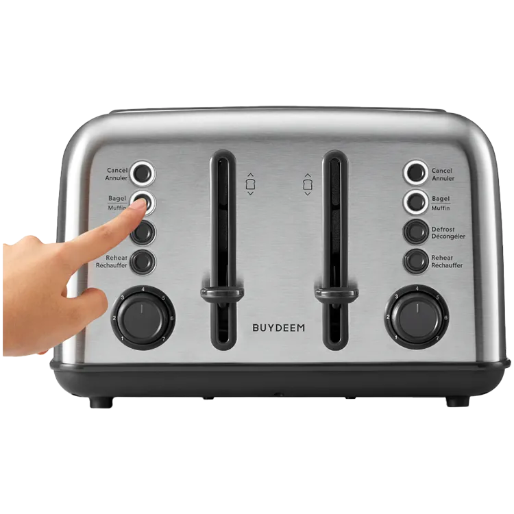 BUYDEEM 4 Slice Toaster, model DT640E, color Stainless Stell, EU Slika 3