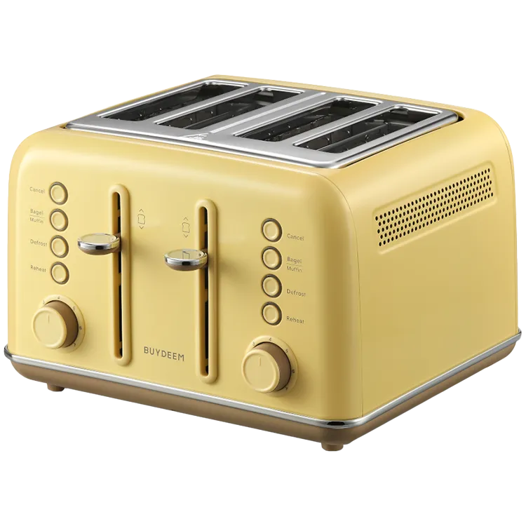 BUYDEEM 4 Slice Toaster, model DT640E, color Mellow Yellow, EU Slika 1