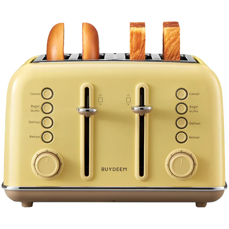 BUYDEEM 4 Slice Toaster, model DT640E, color Mellow Yellow, EU Slika 3