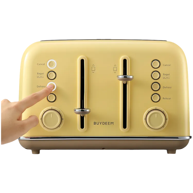 BUYDEEM 4 Slice Toaster, model DT640E, color Mellow Yellow, EU Slika 4