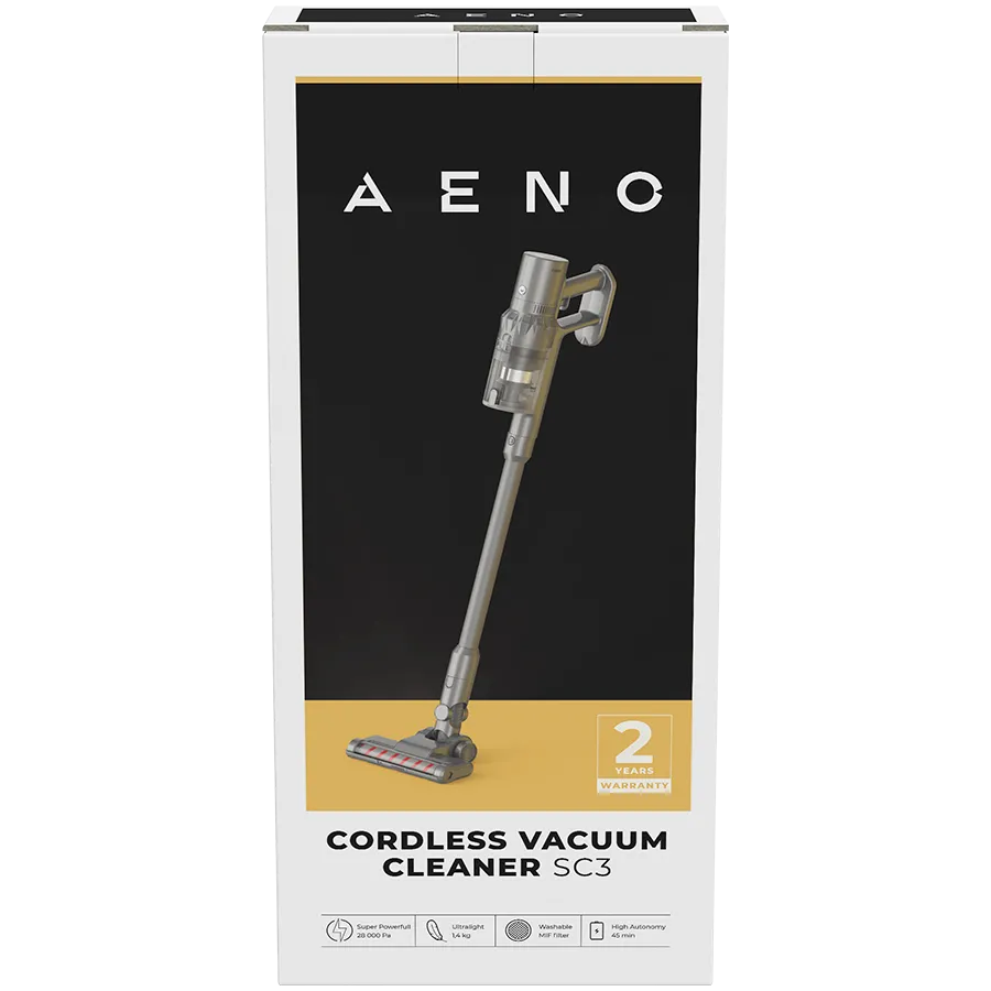 AENO Cordless vacuum cleaner SC3: electric turbo brush, LED lighted brush, resizable and easy to maneuver, 250W Slika 3