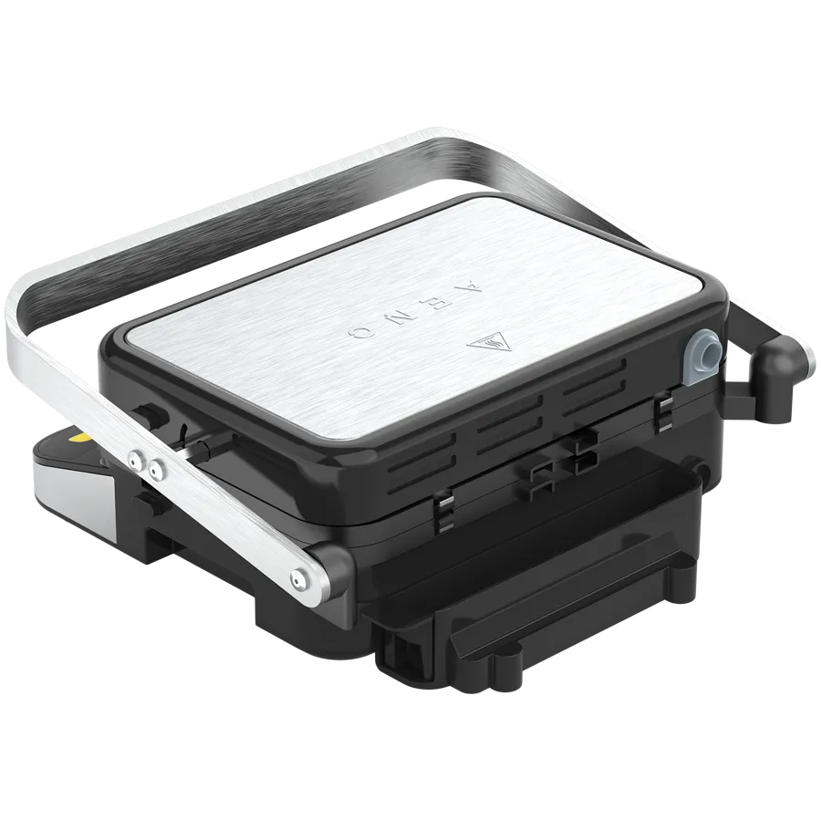 AENO ''Electric Grill EG5: 2000W, 2 heating modes - Lower Grill, Both Grills, 6 preset programs, Defrost, Max opening angle -180°, Temperature regulation, Timer, Removable double-sided plates, Plate size 320*220mm'' Slika 7