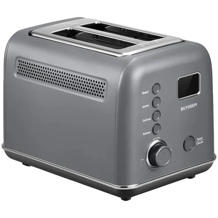 BUYDEEM 2 Slice Automatic Metal Toaster, model DT730E, color Ink Grey, EU Slika 1