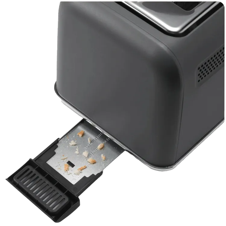 BUYDEEM 2 Slice Automatic Metal Toaster, model DT730E, color Ink Grey, EU Slika 3