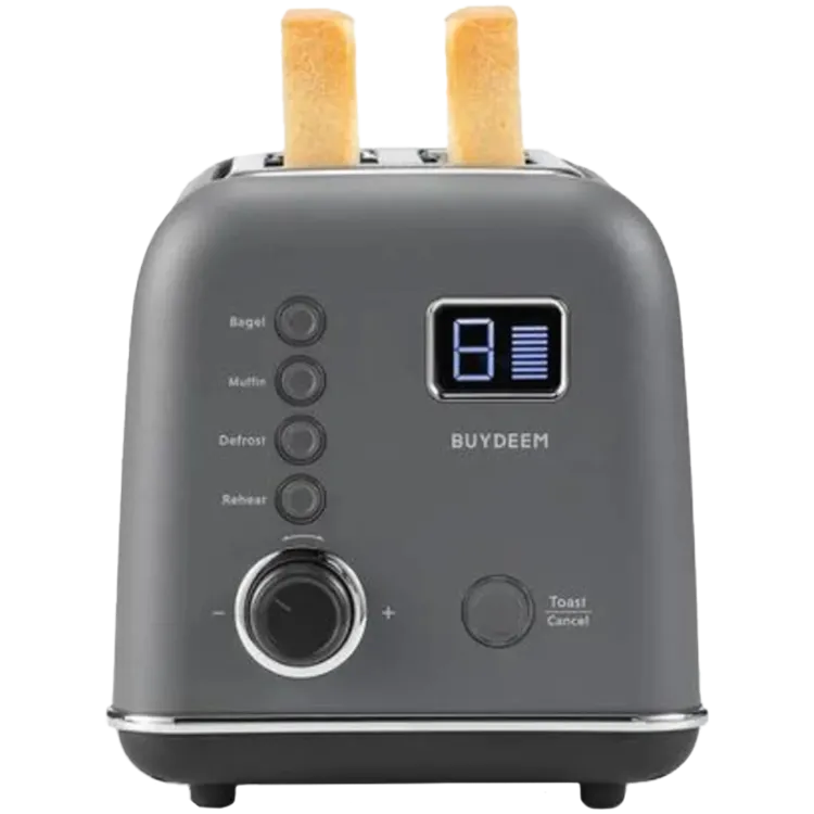 BUYDEEM 2 Slice Automatic Metal Toaster, model DT730E, color Ink Grey, EU Slika 6