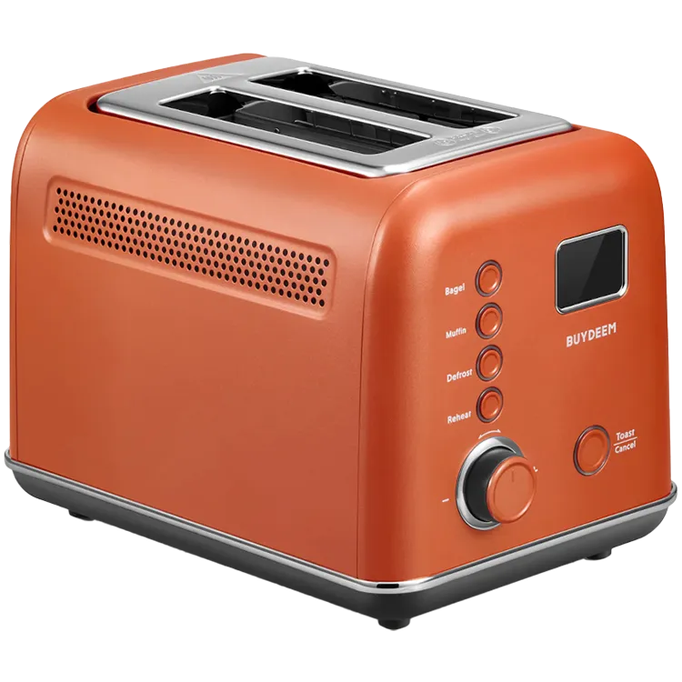 BUYDEEM 2 Slice Automatic Metal Toaster, model DT730E, color Koi Red, EU Slika 1