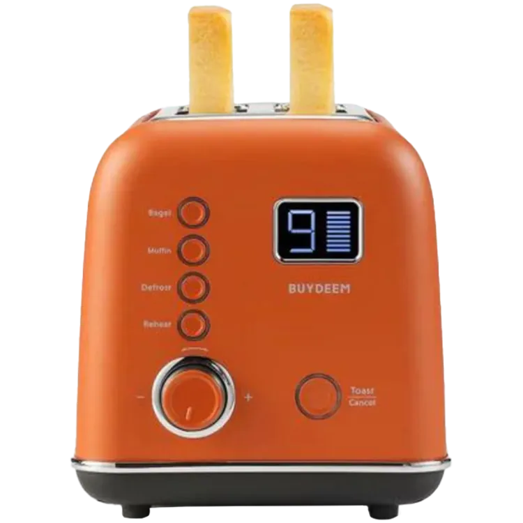 BUYDEEM 2 Slice Automatic Metal Toaster, model DT730E, color Koi Red, EU Slika 4