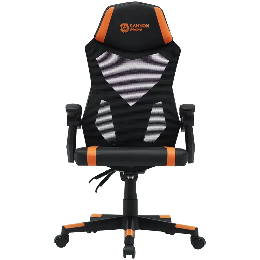 CANYON gaming chair Flow MCH01 Mesh Black Orange Slika 1
