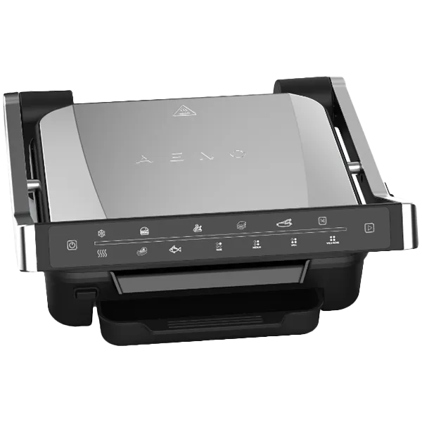 AENO Electric Grill EG3: 2000W, 7 automatic programs +Manual mode, 4 Degrees of Roast, Color indication, Removable plates Plate size 292*230mm Slika 1