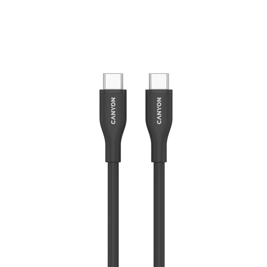CANYON cable CC60SC10 C-C 60W 1m Silicon Black Slika 2