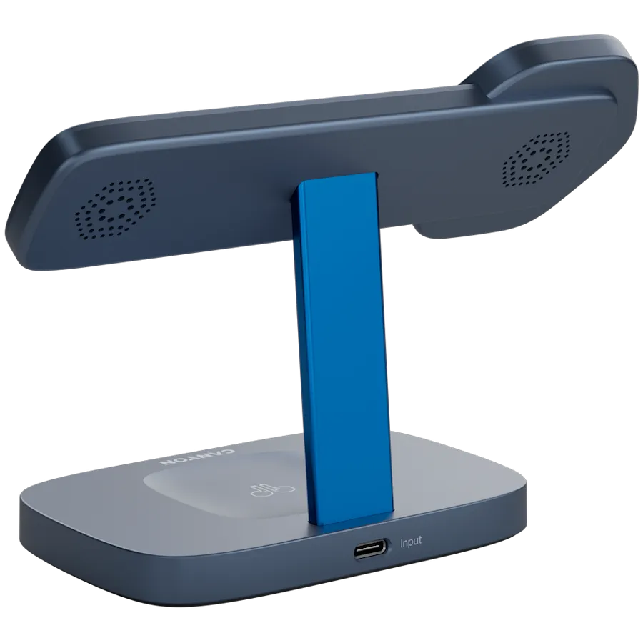 CANYON Wireless Charging Station Hexagon 310 3in1 DarkGrey/Blue Slika 4