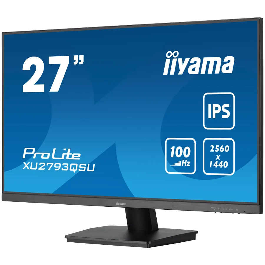 IIYAMA Monitor LED XU2793QSU-B7 27" IPS 2560 x 1440 @100Hz 16:9 300 cd/m² 1300:1 1ms HDMI DP USB Hub 3.2 Tilt Slika 3