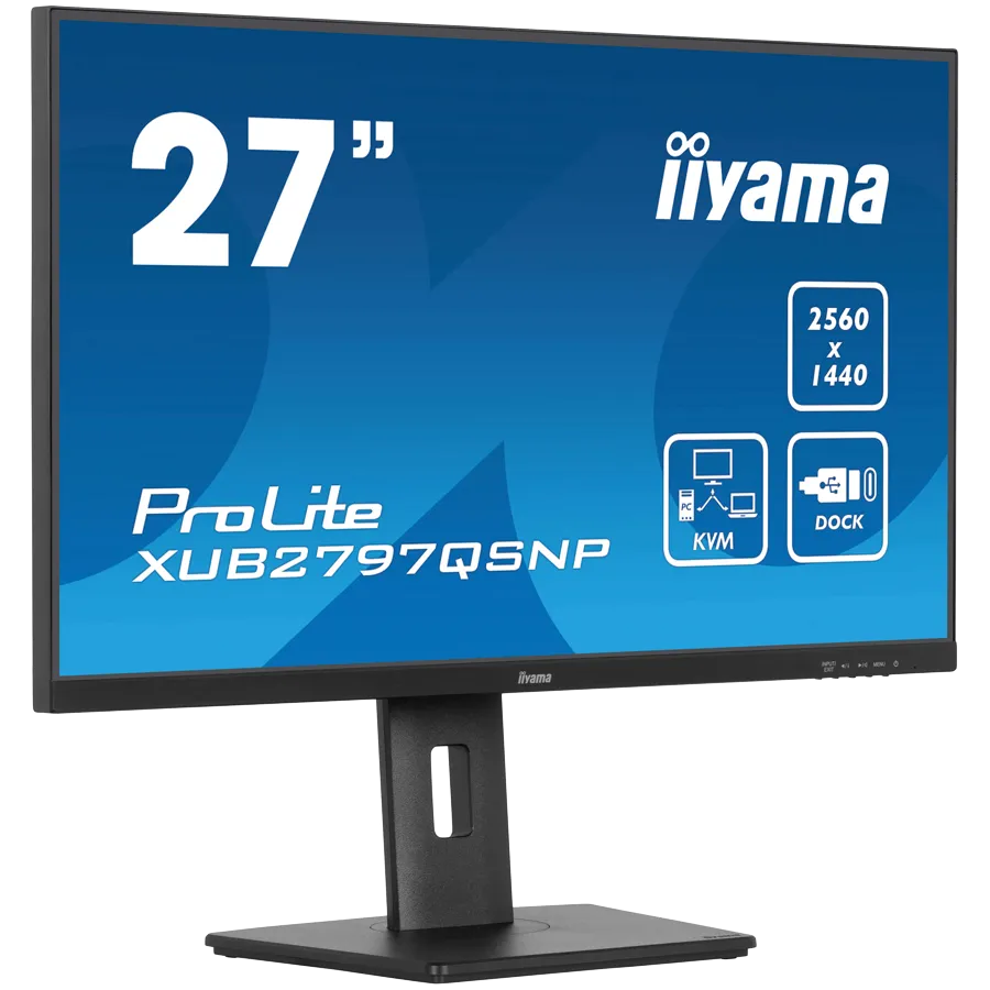 IIYAMA Prolite XUB2797QSNP-B1 Business Monitor - 68.5 cm (27''), WQHD (2560x1440), IPS LED, 100Hz, 300 cd/m², matte / black Slika 2