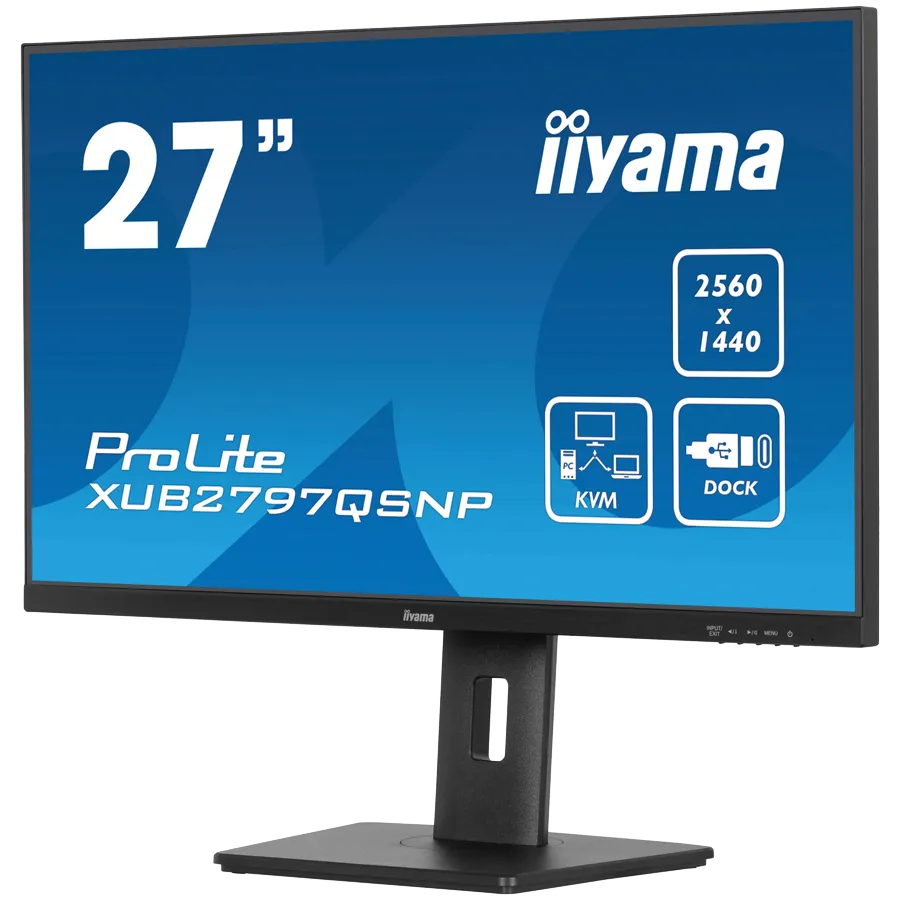 IIYAMA Prolite XUB2797QSNP-B1 Business Monitor - 68.5 cm (27''), WQHD (2560x1440), IPS LED, 100Hz, 300 cd/m², matte / black Slika 3