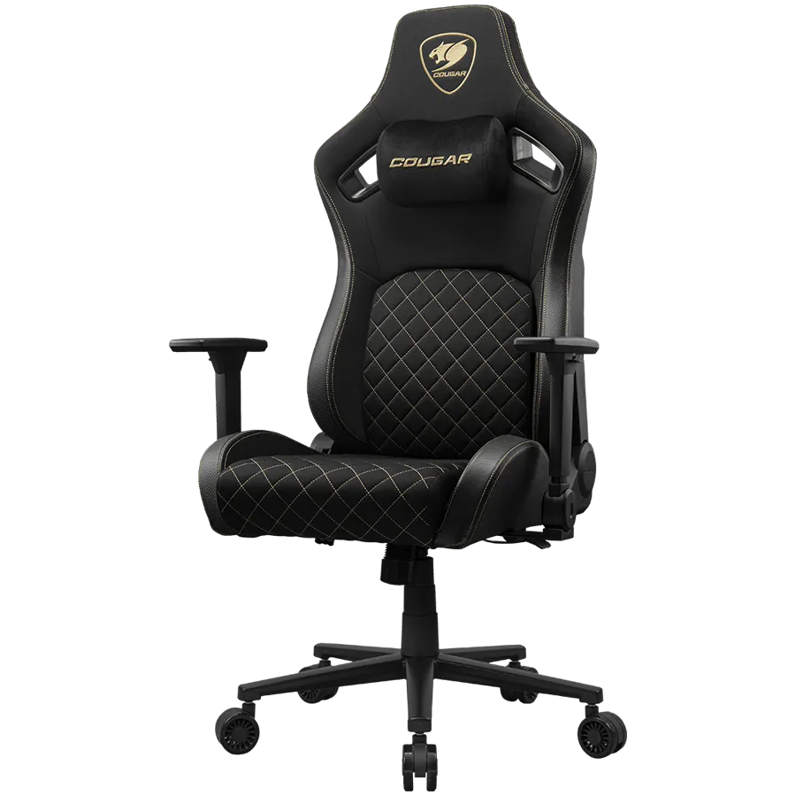 COUGAR DEFENSOR Gold F Gaming chair, Black Gold Slika 3