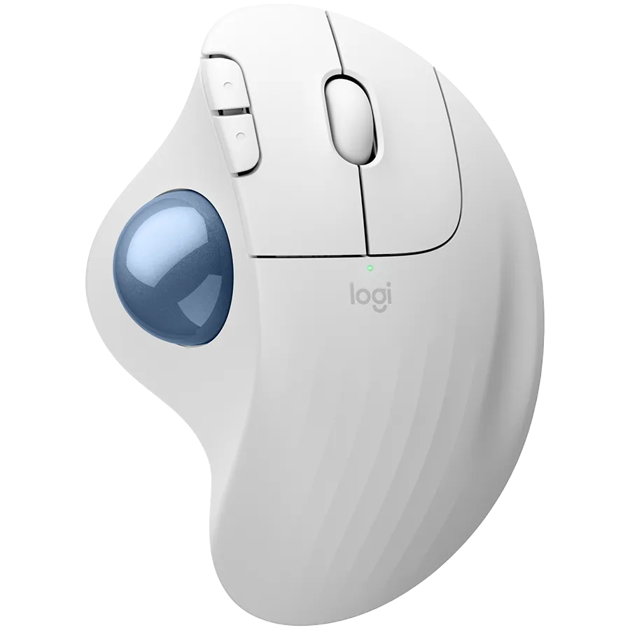 LOGITECH ERGO M575S Wireless Trackball - OFFWHITE+BLUE BALL - BT - EMEA28-935 Slika 1