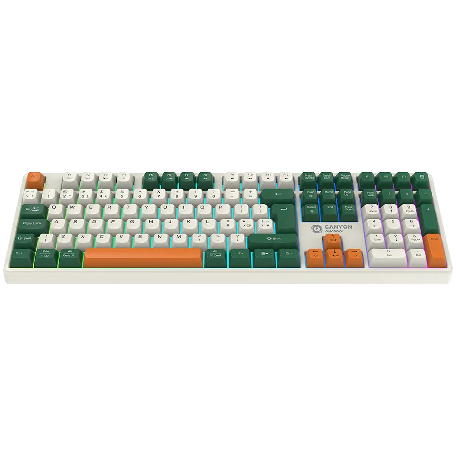 CANYON keyboard Shadder GKW-11 Mech RGB UK/US Wireless White Slika 2