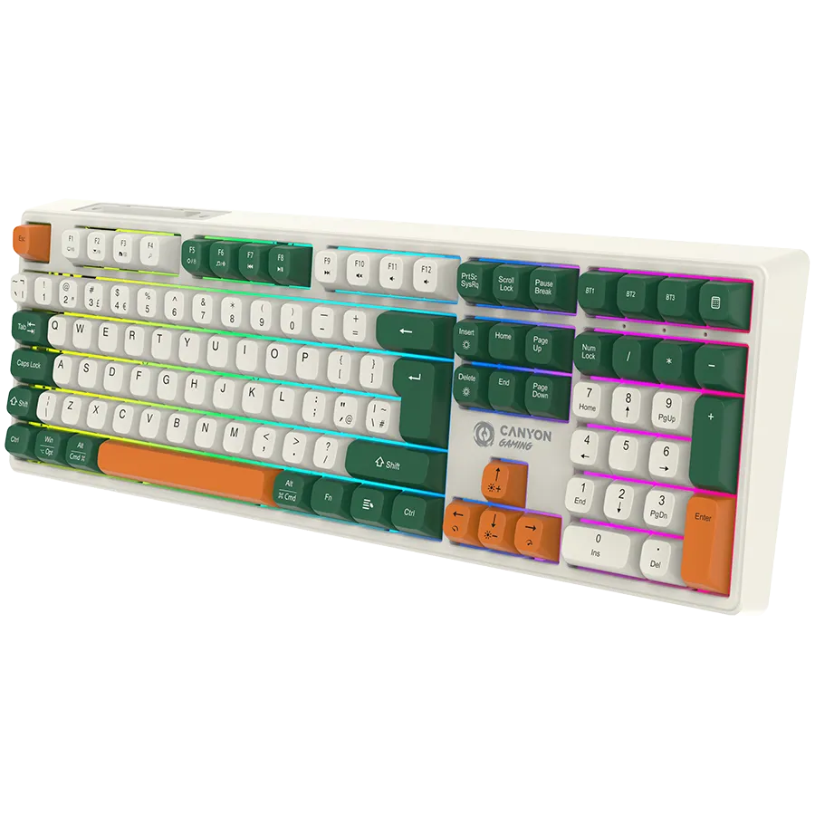 CANYON keyboard Shadder GKW-11 Mech RGB UK/US Wireless White Slika 3