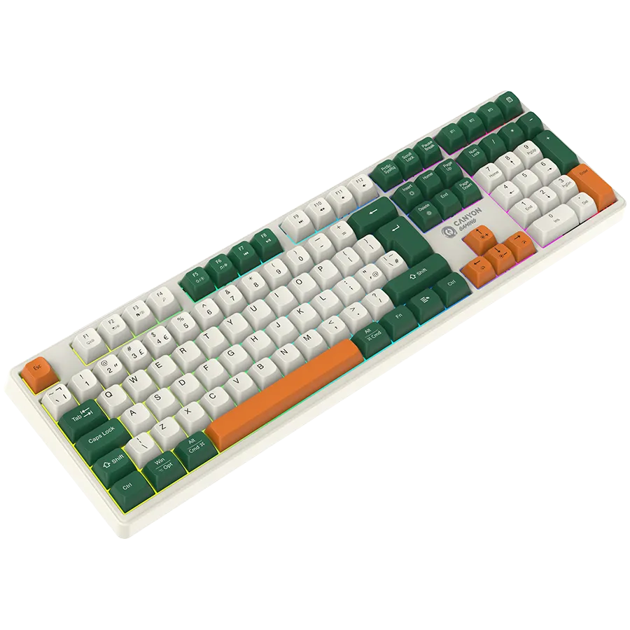 CANYON keyboard Shadder GKW-11 Mech RGB UK/US Wireless White Slika 6
