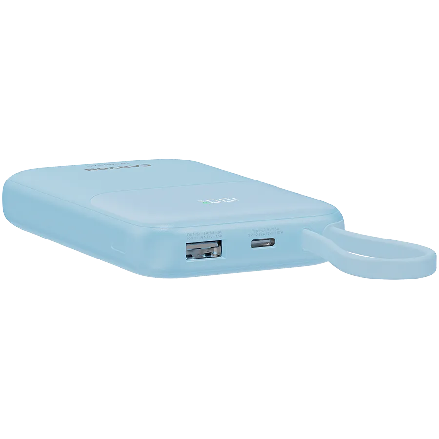 CANYON power bank OnPower 101 built-in cable 10000 mAh PD22.5W Blue Slika 5