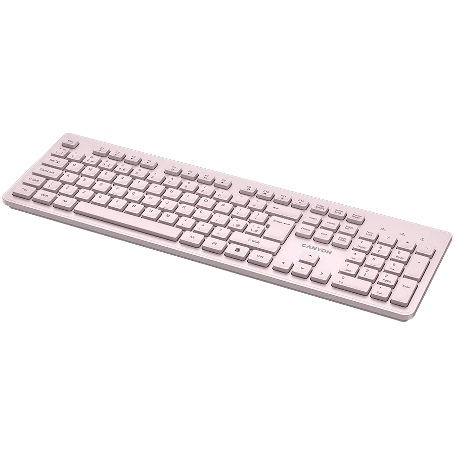 CANYON keyboard HKB-W01 UK/US AAA Wireless Beige Slika 4
