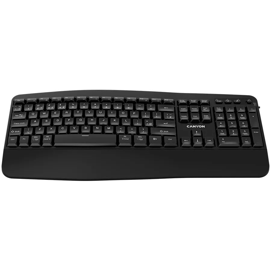 CANYON keyboard HKB-W6 Wireless Black Slika 1