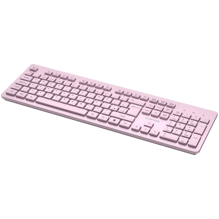 CANYON keyboard HKB-W01 UK/US AAA Wireless Pink Slika 4