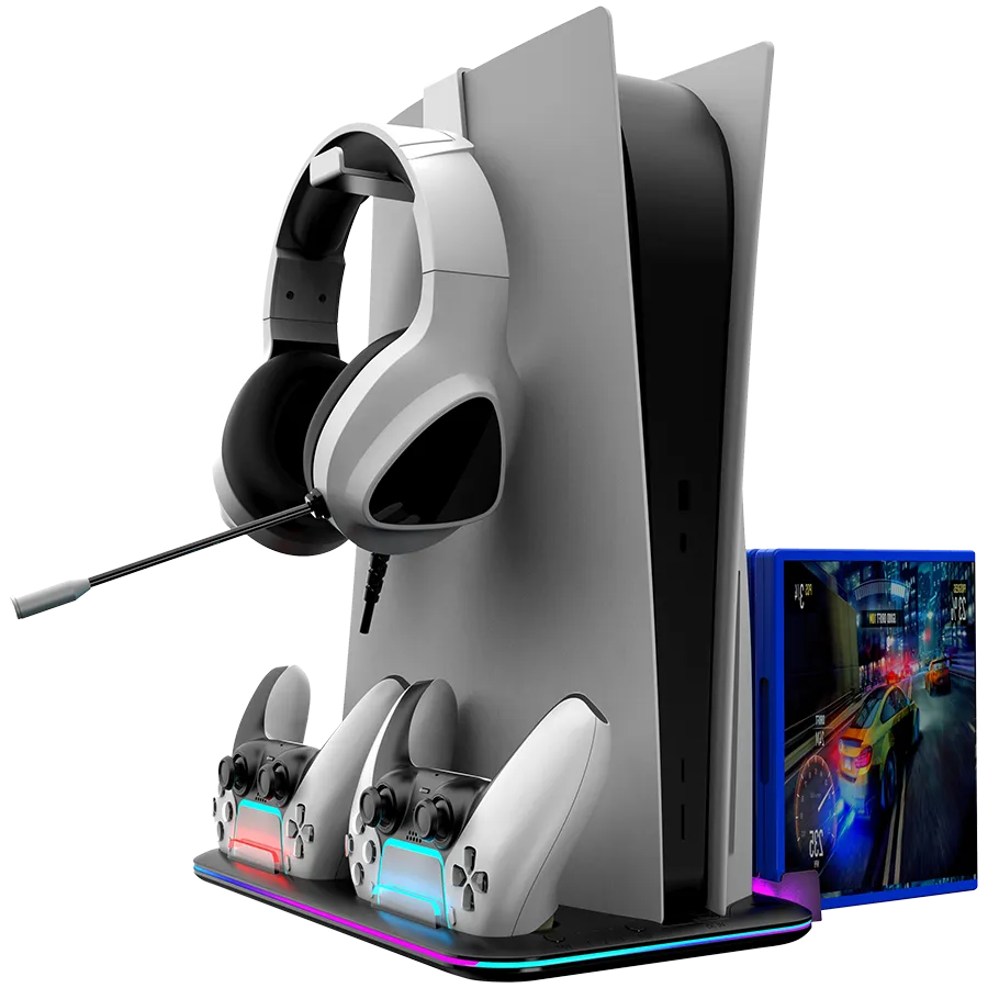 CANYON cooling stand CS-51 RGB PS5 Slim/DE Charge Black Slika 4