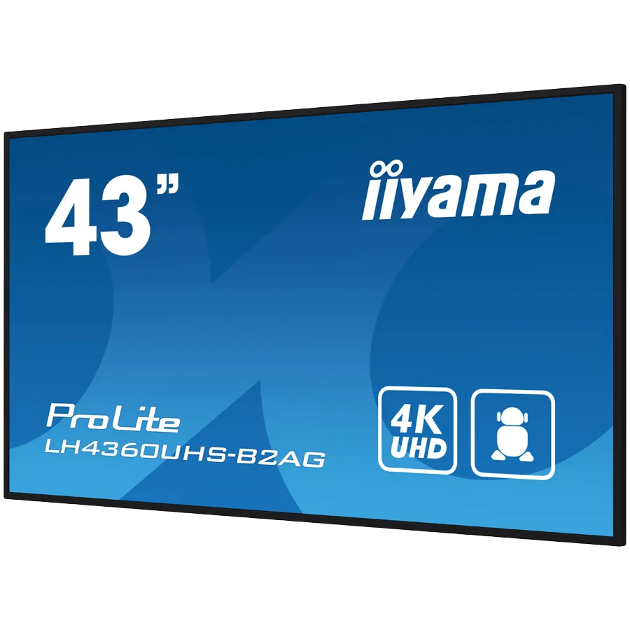 IIYAMA LFD LH4360UHS-B2AG 42.5" VA 3840 x 2160 @60Hz  	500 cd/m² 5000:1 8.5ms Android 11 OS, iiSignage², FailOver, EShare landscape, portrait 3y Slika 3