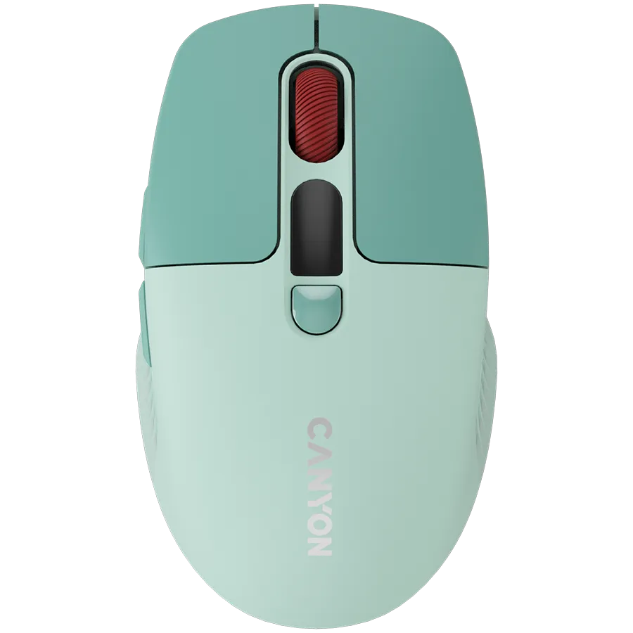CANYON mouse MW-26 LCD Silent Dual Mode Wireless Green Slika 1