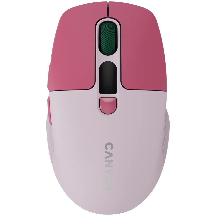 CANYON mouse MW-26 LCD Silent Dual Mode Wireless Pink Slika 1