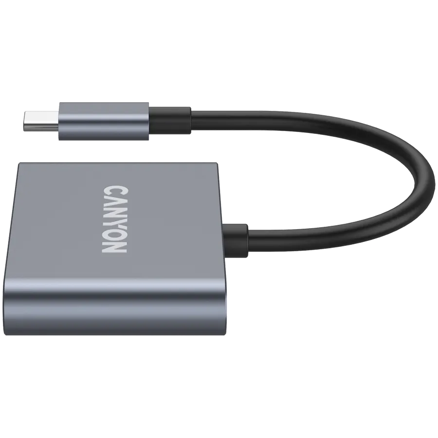 CANYON hub DS-3 3in1 USB-C Dark Grey Slika 4