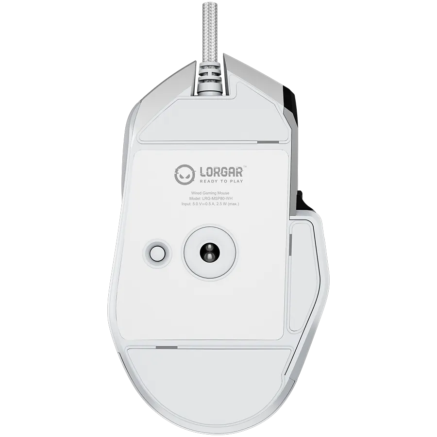 LORGAR MSP80, 8000 Hz Gaming Mouse Pro, White Slika 7