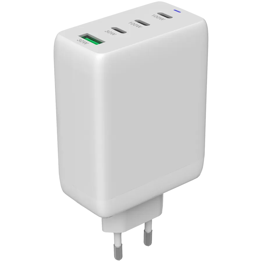 CANYON charger CU100ACC GaN 100W 3xPD 1xQC EU White Slika 1
