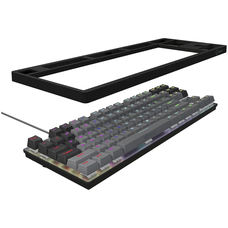 LORGAR Azar 514TKL, Wired RGB mechanical gaming keyboard, black, EN layout Slika 7