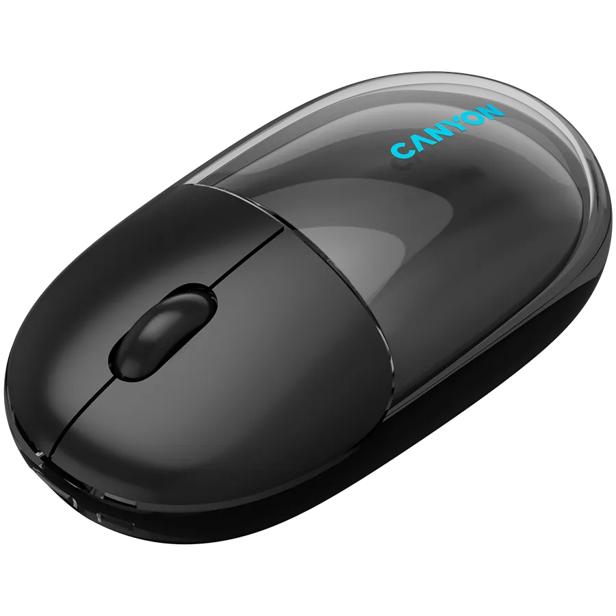 CANYON mouse OnClick 24 BT/ Wireless Transparent/Black Slika 5