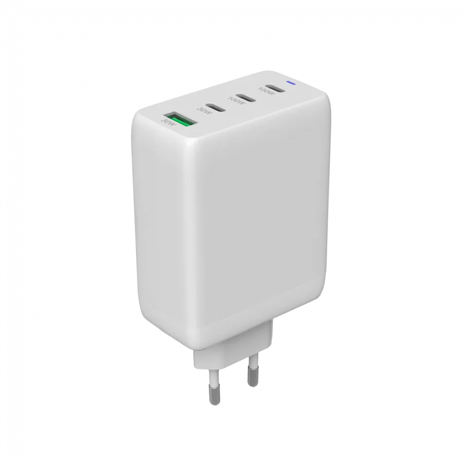 CANYON charger CU100ACC GaN 100W 3xPD 1xQC EU White Slika 2