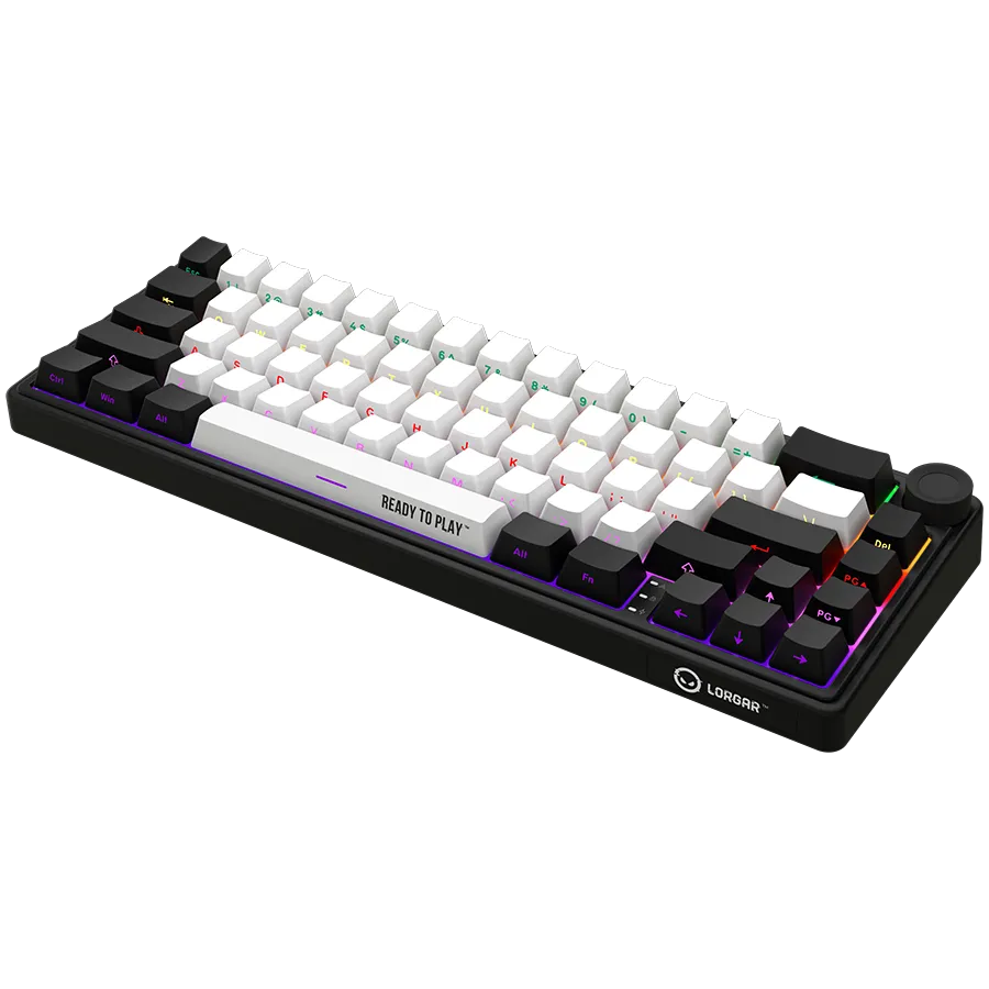 LORGAR KBP70MW, Wireless 65% Mechanical Gaming Keyboard Pro, Black/red, EN layout Slika 7