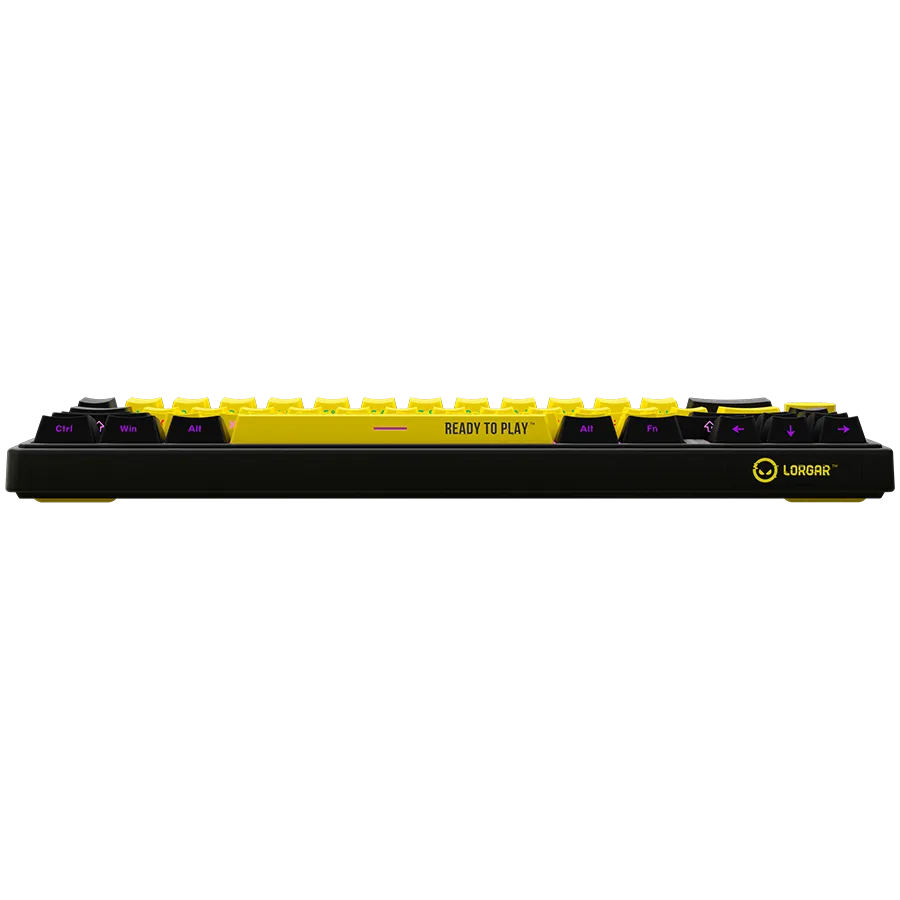 LORGAR KBP70MW, Wireless 65% Mechanical Gaming Keyboard Pro, Black/yellow, EN layout Slika 5