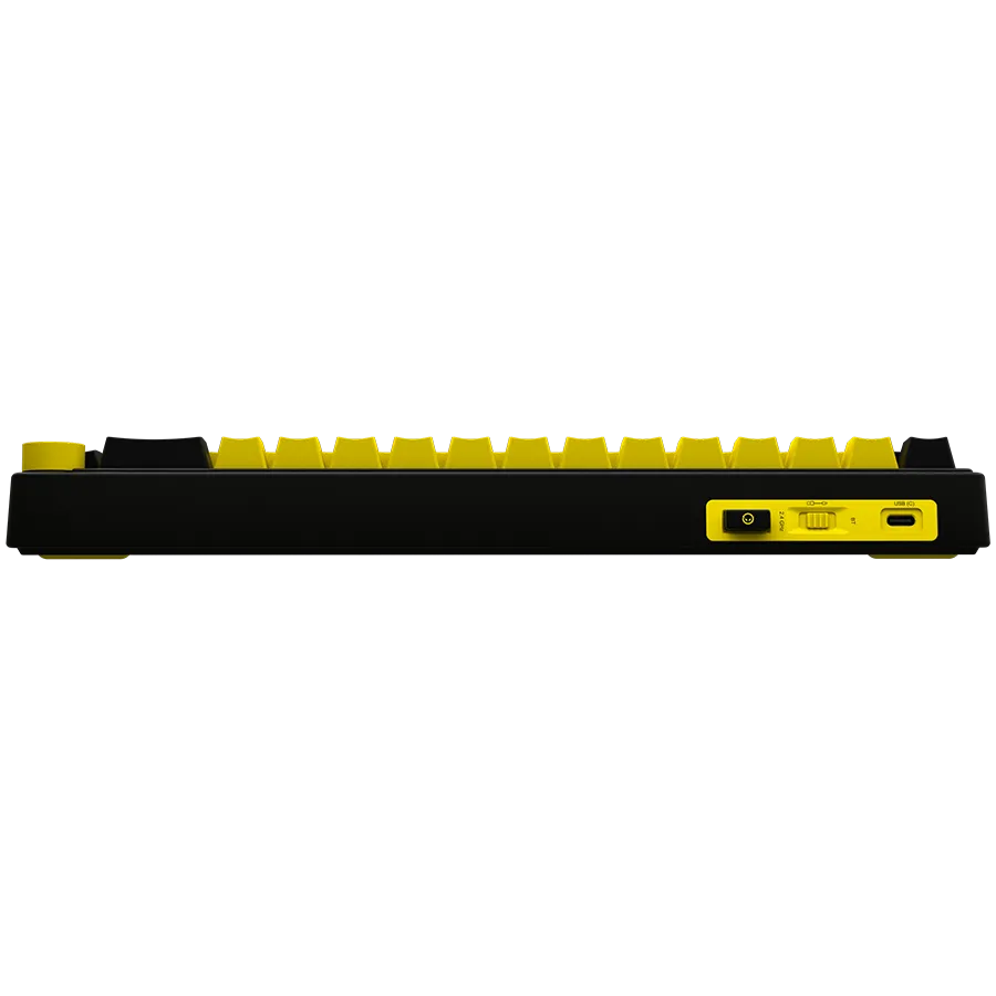 LORGAR KBP70MW, Wireless 65% Mechanical Gaming Keyboard Pro, Black/yellow, EN layout Slika 6