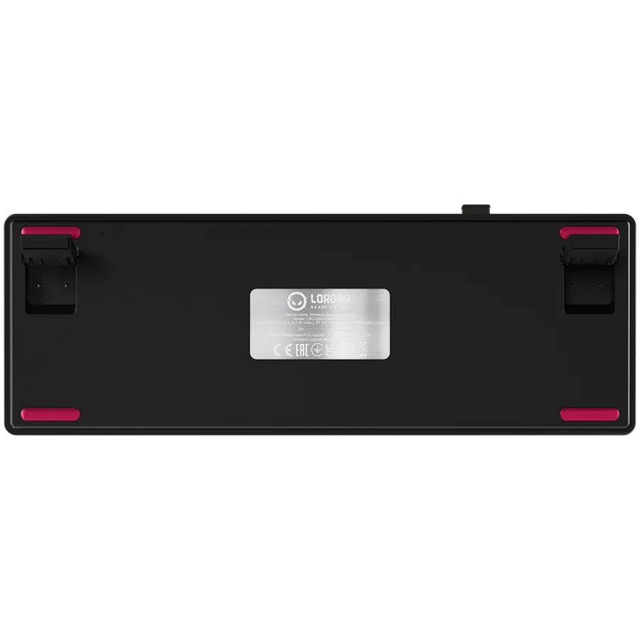 LORGAR KBP70MW, Wireless 65% Mechanical Gaming Keyboard Pro, Black/red, EN layout Slika 9
