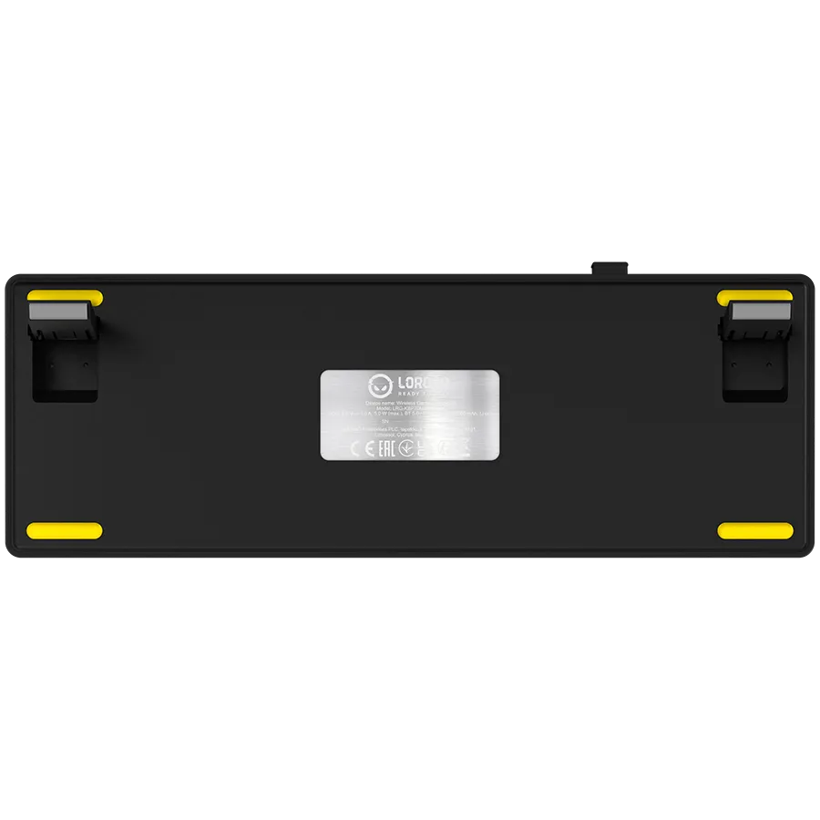 LORGAR KBP70MW, Wireless 65% Mechanical Gaming Keyboard Pro, Black/yellow, EN layout Slika 9