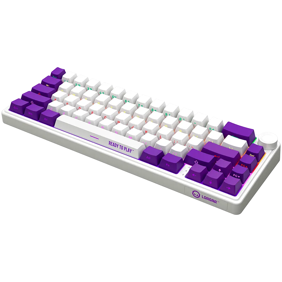 LORGAR KBP70MW, Wireless 65% Mechanical Gaming Keyboard Pro, White, EN layout Slika 7