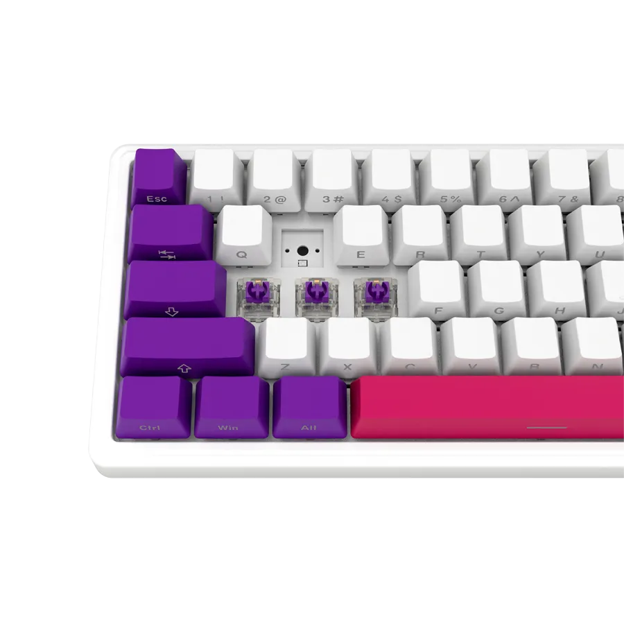 LORGAR KBP70MW, Wireless 65% Mechanical Gaming Keyboard Pro, White, EN layout Slika 8